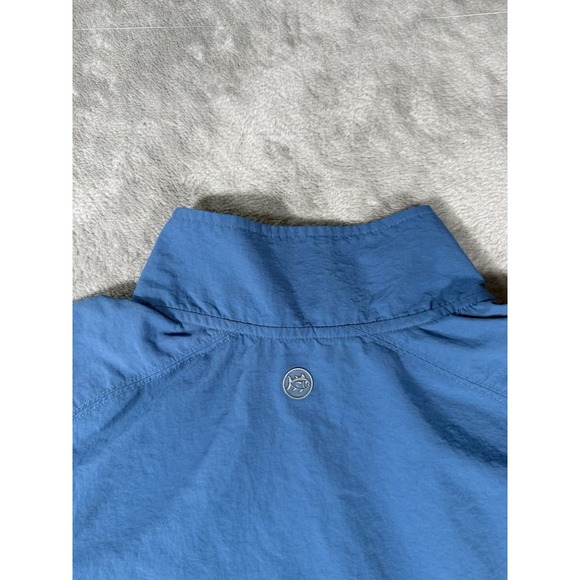 Southern Tide Pullover Mens Medium Blue 1/4 Zip Nylon Lightweight Windbreaker - Picture 12 of 13